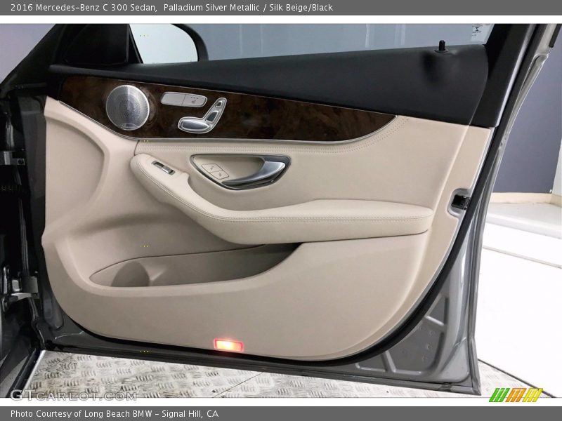 Palladium Silver Metallic / Silk Beige/Black 2016 Mercedes-Benz C 300 Sedan