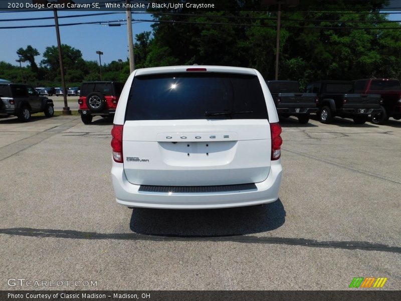 White Knuckle / Black/Light Graystone 2020 Dodge Grand Caravan SE