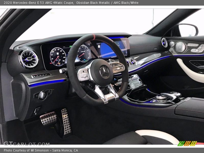 Obsidian Black Metallic / AMG Black/White 2020 Mercedes-Benz E 53 AMG 4Matic Coupe