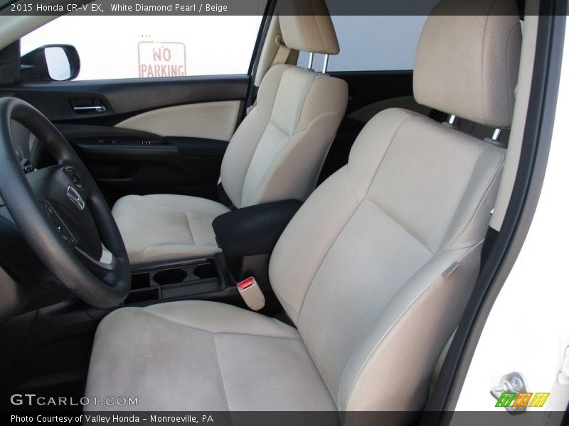 White Diamond Pearl / Beige 2015 Honda CR-V EX