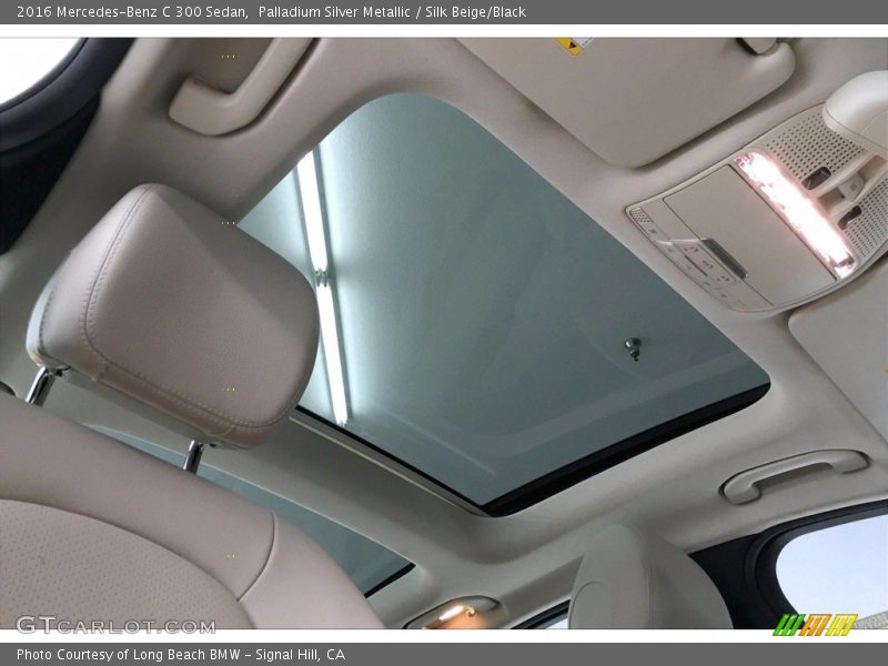 Palladium Silver Metallic / Silk Beige/Black 2016 Mercedes-Benz C 300 Sedan