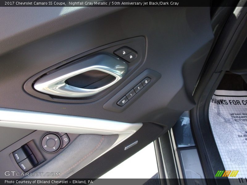 Nightfall Gray Metallic / 50th Anniversary Jet Black/Dark Gray 2017 Chevrolet Camaro SS Coupe