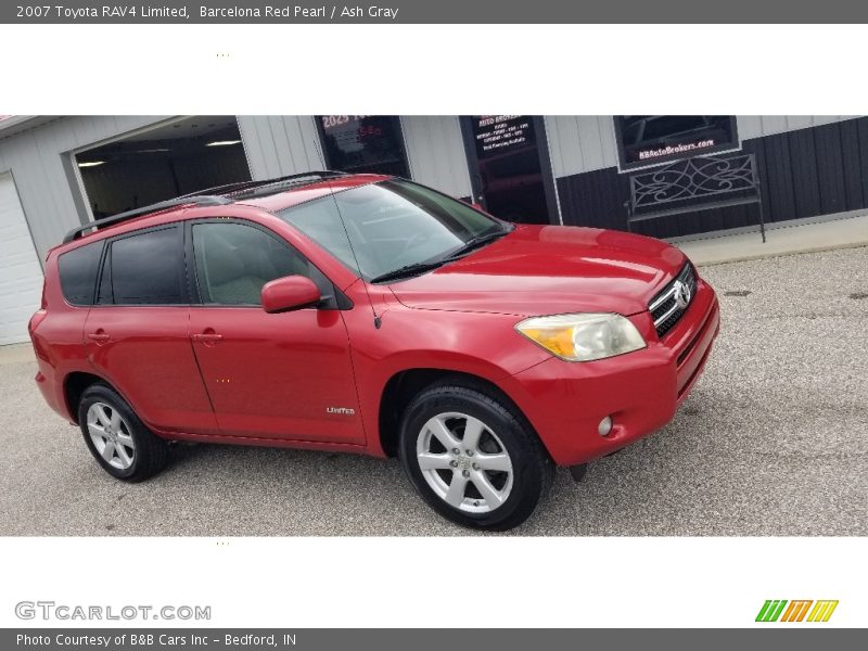 Barcelona Red Pearl / Ash Gray 2007 Toyota RAV4 Limited