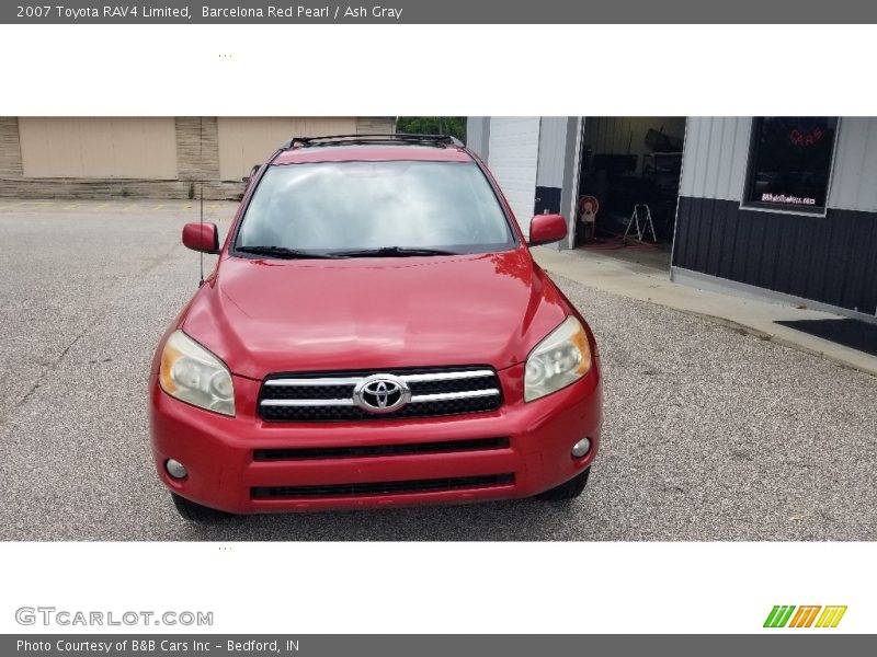 Barcelona Red Pearl / Ash Gray 2007 Toyota RAV4 Limited
