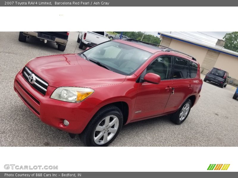 Barcelona Red Pearl / Ash Gray 2007 Toyota RAV4 Limited