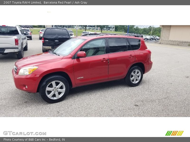 Barcelona Red Pearl / Ash Gray 2007 Toyota RAV4 Limited
