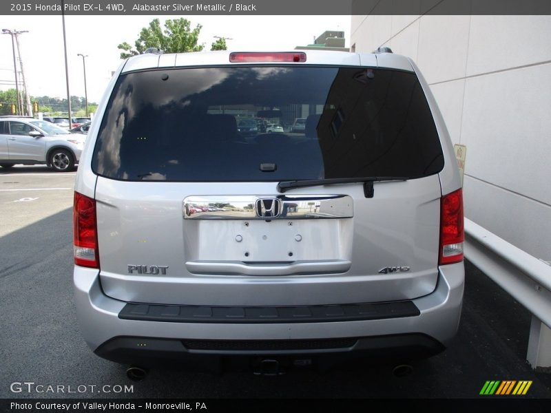 Alabaster Silver Metallic / Black 2015 Honda Pilot EX-L 4WD