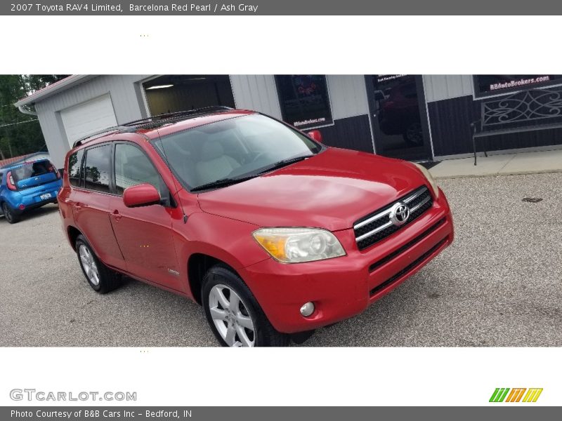 Barcelona Red Pearl / Ash Gray 2007 Toyota RAV4 Limited