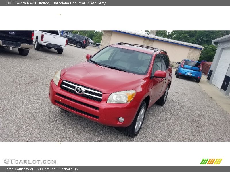 Barcelona Red Pearl / Ash Gray 2007 Toyota RAV4 Limited