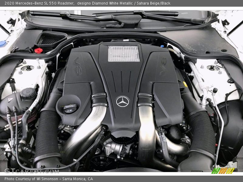 designo Diamond White Metallic / Sahara Beige/Black 2020 Mercedes-Benz SL 550 Roadster