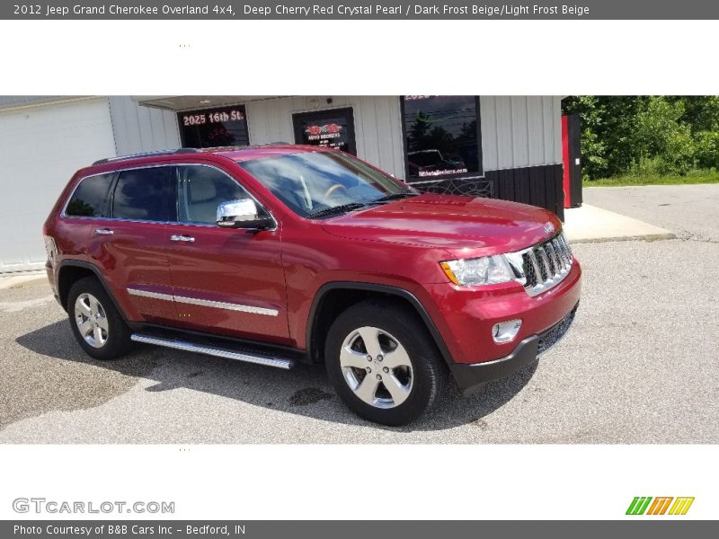 Deep Cherry Red Crystal Pearl / Dark Frost Beige/Light Frost Beige 2012 Jeep Grand Cherokee Overland 4x4