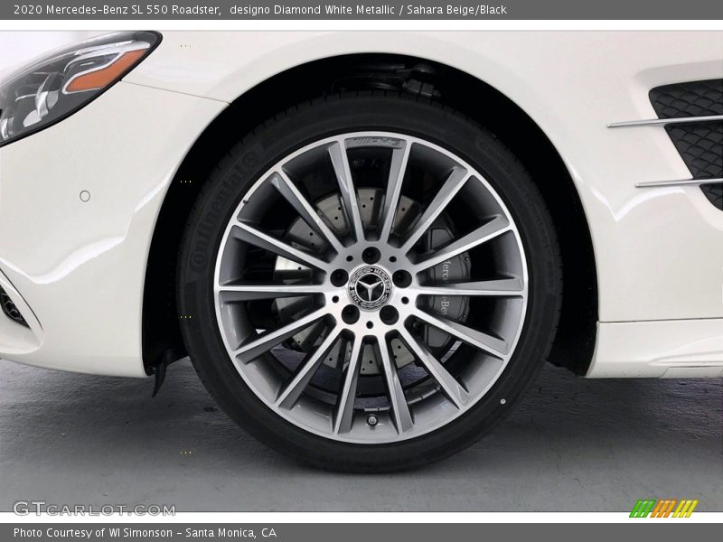 designo Diamond White Metallic / Sahara Beige/Black 2020 Mercedes-Benz SL 550 Roadster