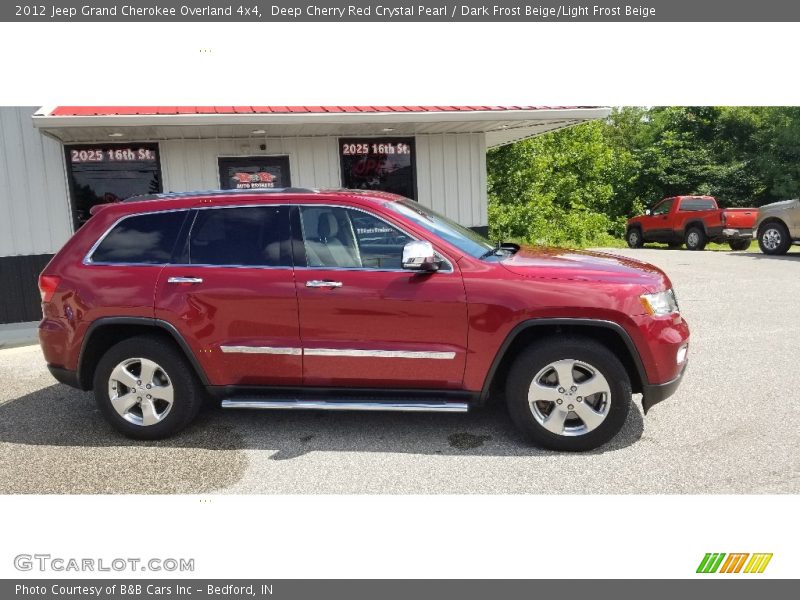 Deep Cherry Red Crystal Pearl / Dark Frost Beige/Light Frost Beige 2012 Jeep Grand Cherokee Overland 4x4