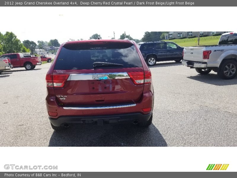 Deep Cherry Red Crystal Pearl / Dark Frost Beige/Light Frost Beige 2012 Jeep Grand Cherokee Overland 4x4