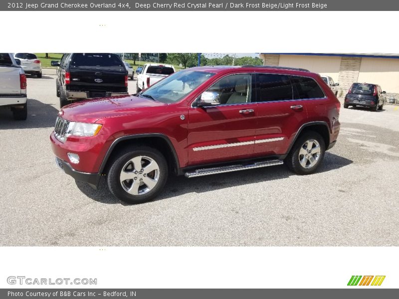 Deep Cherry Red Crystal Pearl / Dark Frost Beige/Light Frost Beige 2012 Jeep Grand Cherokee Overland 4x4