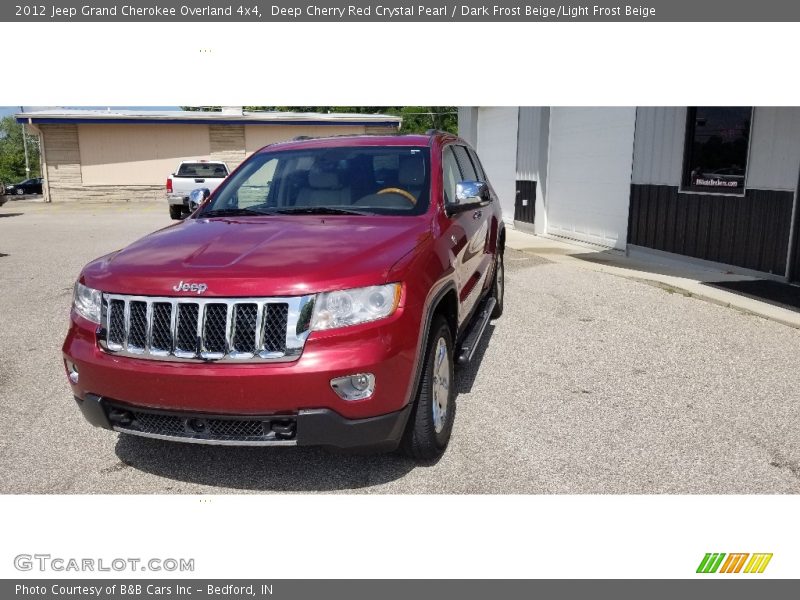 Deep Cherry Red Crystal Pearl / Dark Frost Beige/Light Frost Beige 2012 Jeep Grand Cherokee Overland 4x4
