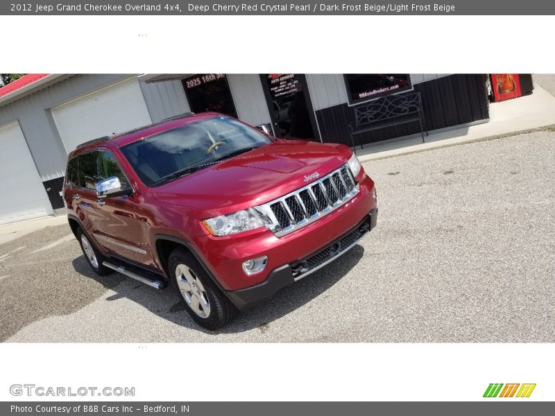 Deep Cherry Red Crystal Pearl / Dark Frost Beige/Light Frost Beige 2012 Jeep Grand Cherokee Overland 4x4