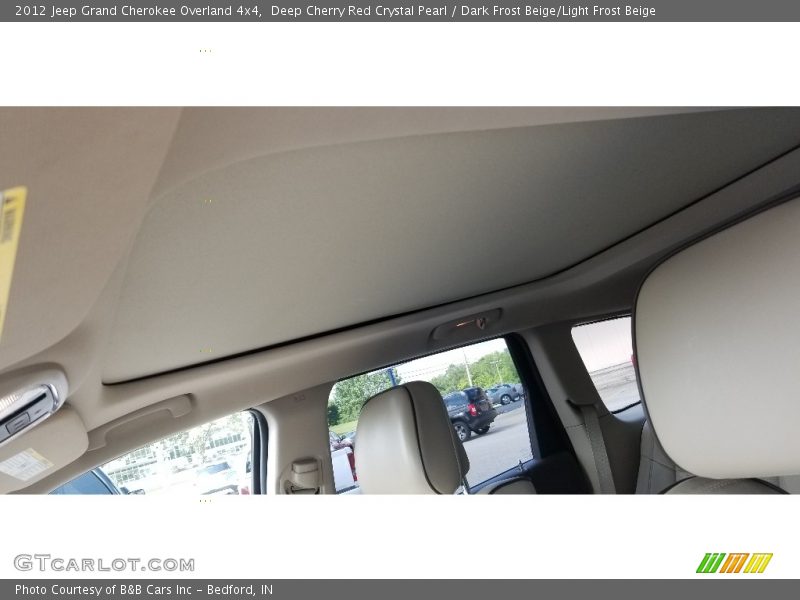 Deep Cherry Red Crystal Pearl / Dark Frost Beige/Light Frost Beige 2012 Jeep Grand Cherokee Overland 4x4