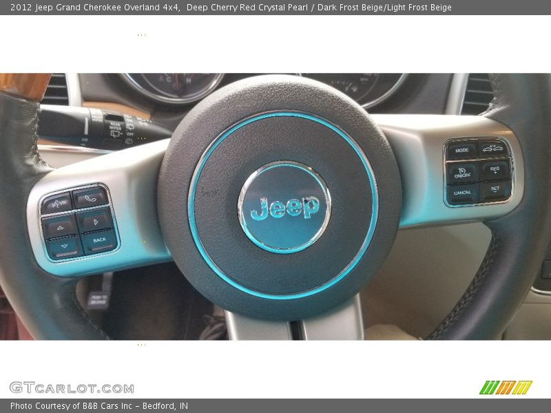 Deep Cherry Red Crystal Pearl / Dark Frost Beige/Light Frost Beige 2012 Jeep Grand Cherokee Overland 4x4