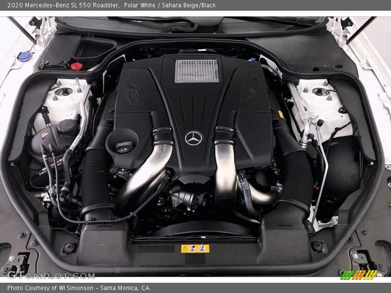 Polar White / Sahara Beige/Black 2020 Mercedes-Benz SL 550 Roadster