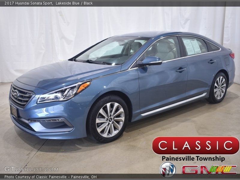 Lakeside Blue / Black 2017 Hyundai Sonata Sport