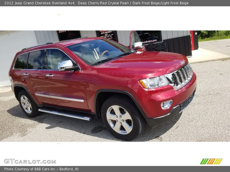 Deep Cherry Red Crystal Pearl / Dark Frost Beige/Light Frost Beige 2012 Jeep Grand Cherokee Overland 4x4