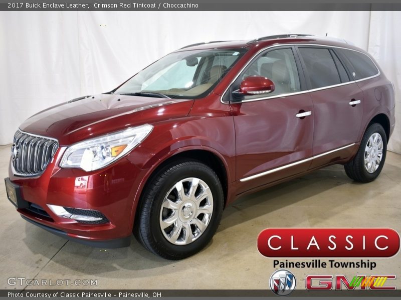 Crimson Red Tintcoat / Choccachino 2017 Buick Enclave Leather