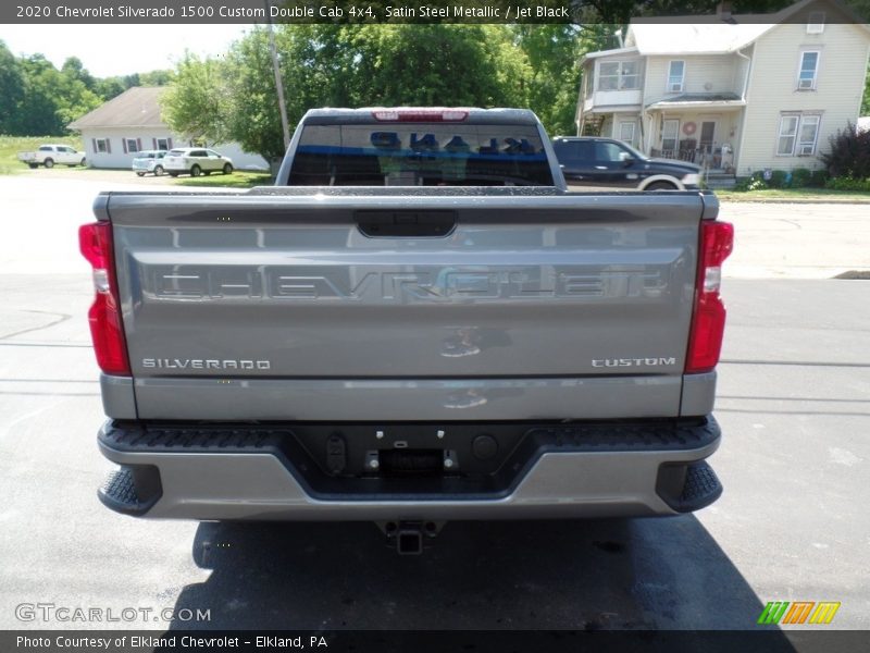 Satin Steel Metallic / Jet Black 2020 Chevrolet Silverado 1500 Custom Double Cab 4x4