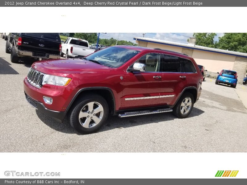 Deep Cherry Red Crystal Pearl / Dark Frost Beige/Light Frost Beige 2012 Jeep Grand Cherokee Overland 4x4