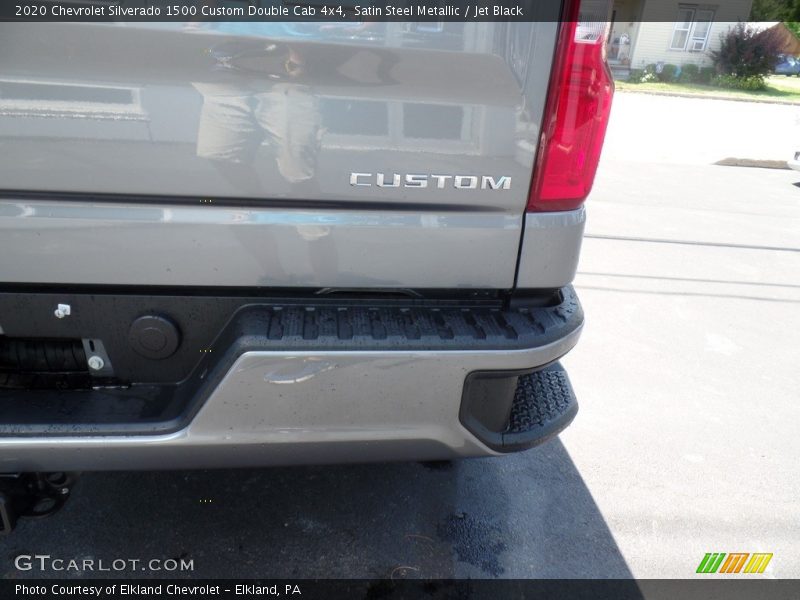 Satin Steel Metallic / Jet Black 2020 Chevrolet Silverado 1500 Custom Double Cab 4x4