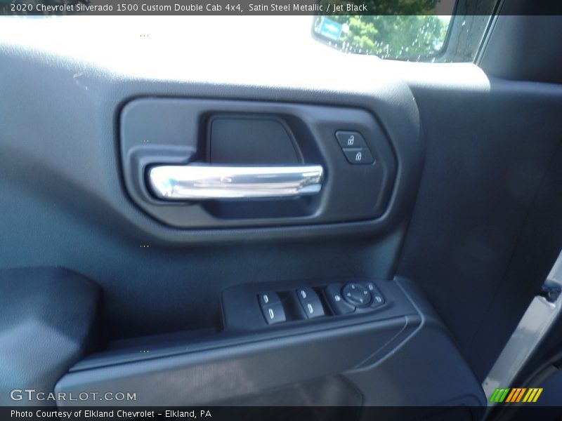 Satin Steel Metallic / Jet Black 2020 Chevrolet Silverado 1500 Custom Double Cab 4x4