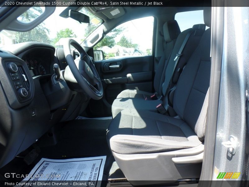 Satin Steel Metallic / Jet Black 2020 Chevrolet Silverado 1500 Custom Double Cab 4x4