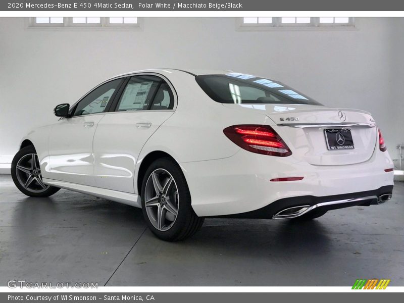 Polar White / Macchiato Beige/Black 2020 Mercedes-Benz E 450 4Matic Sedan