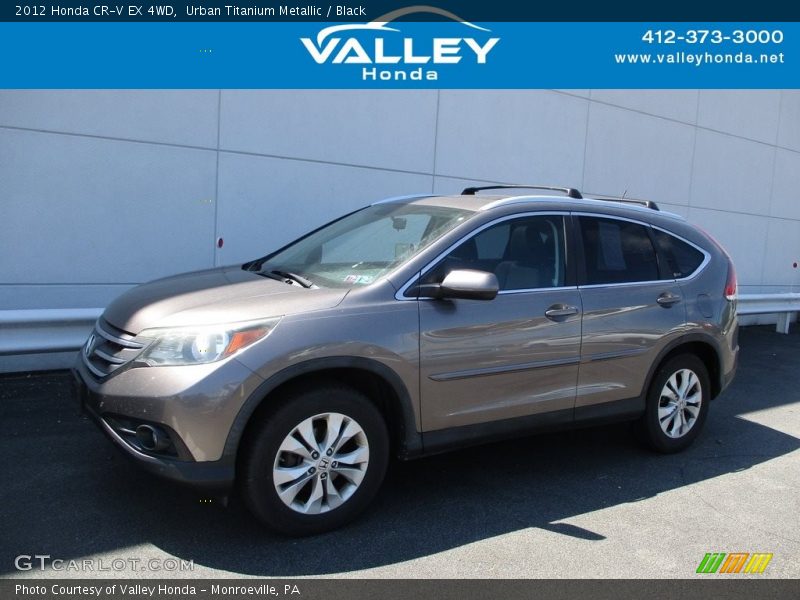 Urban Titanium Metallic / Black 2012 Honda CR-V EX 4WD