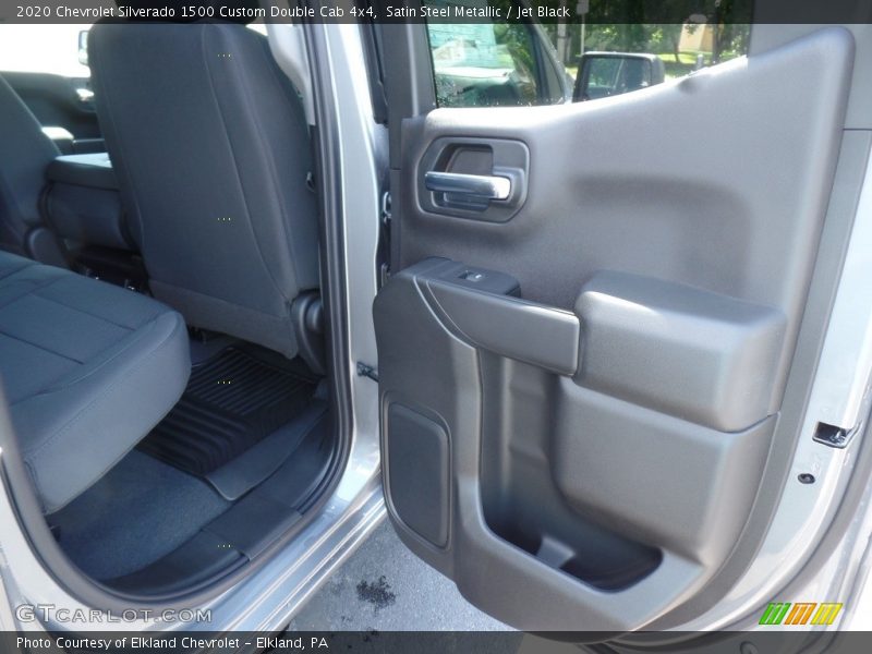 Satin Steel Metallic / Jet Black 2020 Chevrolet Silverado 1500 Custom Double Cab 4x4