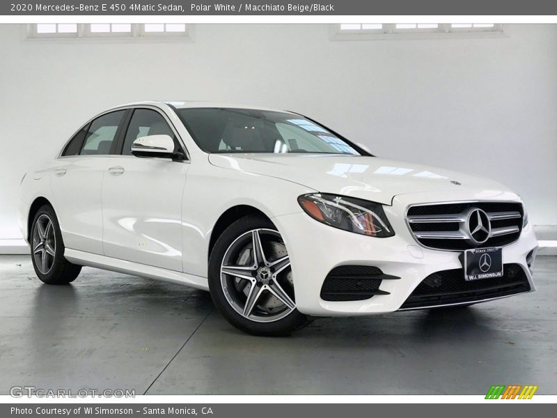 Polar White / Macchiato Beige/Black 2020 Mercedes-Benz E 450 4Matic Sedan