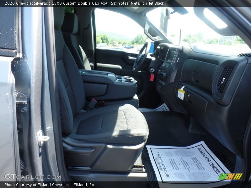 Satin Steel Metallic / Jet Black 2020 Chevrolet Silverado 1500 Custom Double Cab 4x4