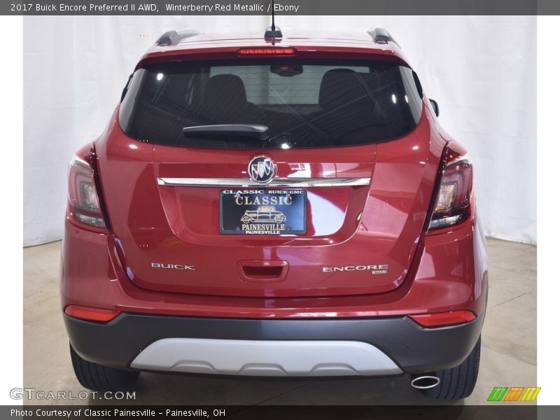 Winterberry Red Metallic / Ebony 2017 Buick Encore Preferred II AWD