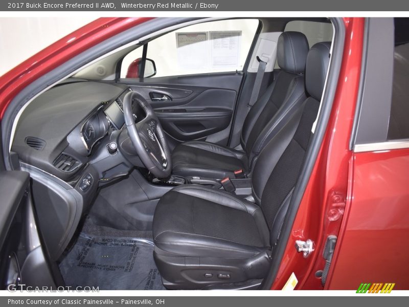 Winterberry Red Metallic / Ebony 2017 Buick Encore Preferred II AWD