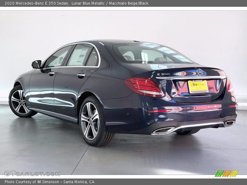 Lunar Blue Metallic / Macchiato Beige/Black 2020 Mercedes-Benz E 350 Sedan