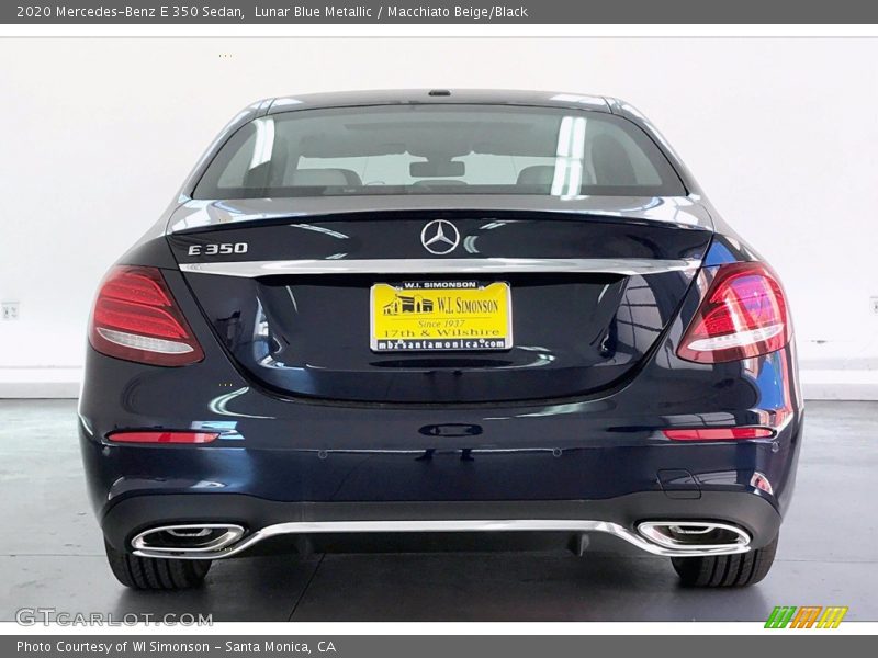 Lunar Blue Metallic / Macchiato Beige/Black 2020 Mercedes-Benz E 350 Sedan