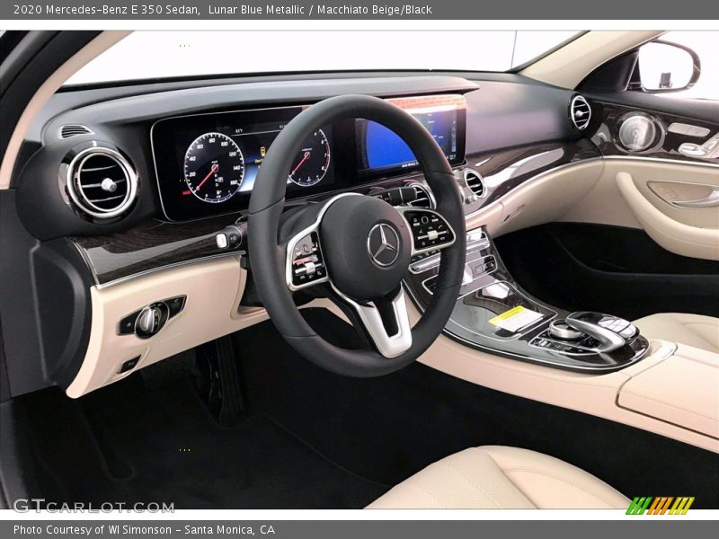 Lunar Blue Metallic / Macchiato Beige/Black 2020 Mercedes-Benz E 350 Sedan