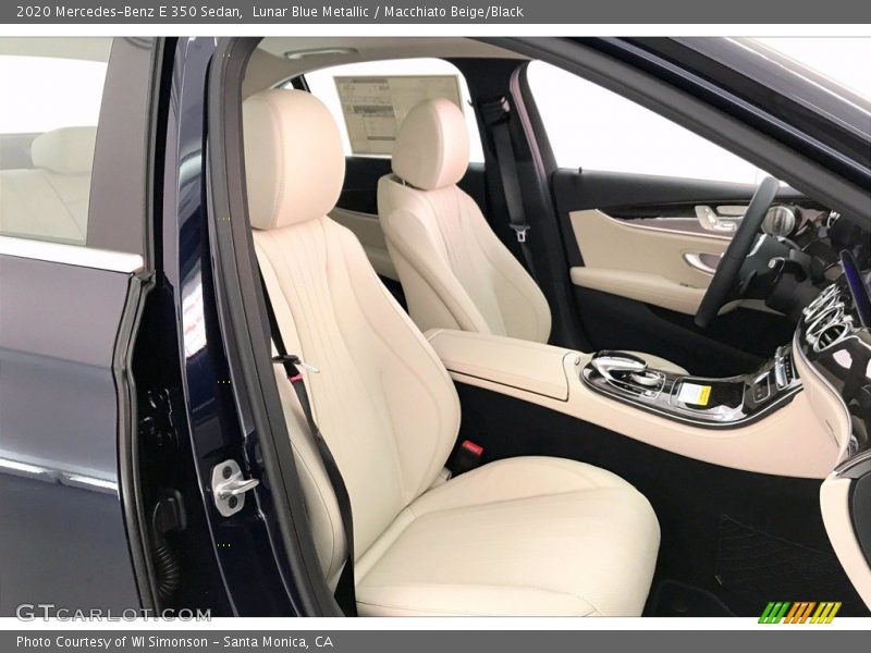 Lunar Blue Metallic / Macchiato Beige/Black 2020 Mercedes-Benz E 350 Sedan