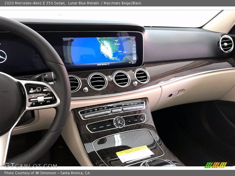 Lunar Blue Metallic / Macchiato Beige/Black 2020 Mercedes-Benz E 350 Sedan