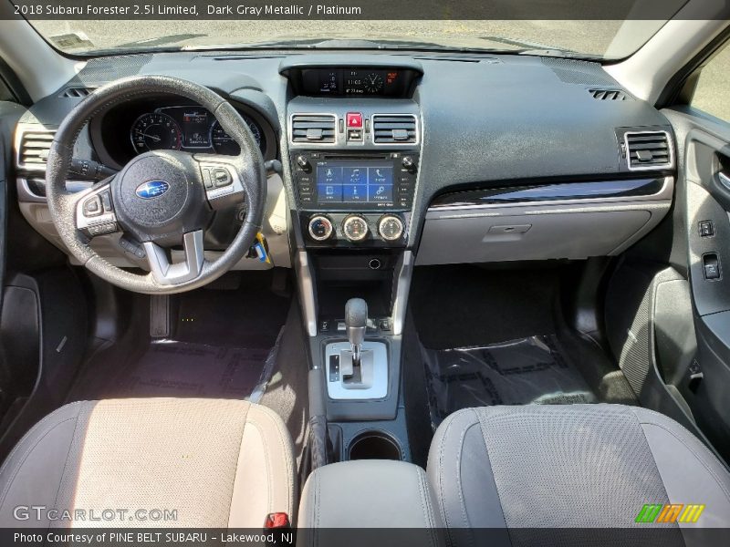 Dark Gray Metallic / Platinum 2018 Subaru Forester 2.5i Limited