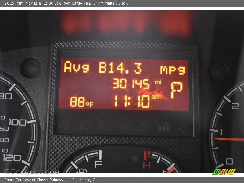 Bright White / Black 2019 Ram ProMaster 1500 Low Roof Cargo Van