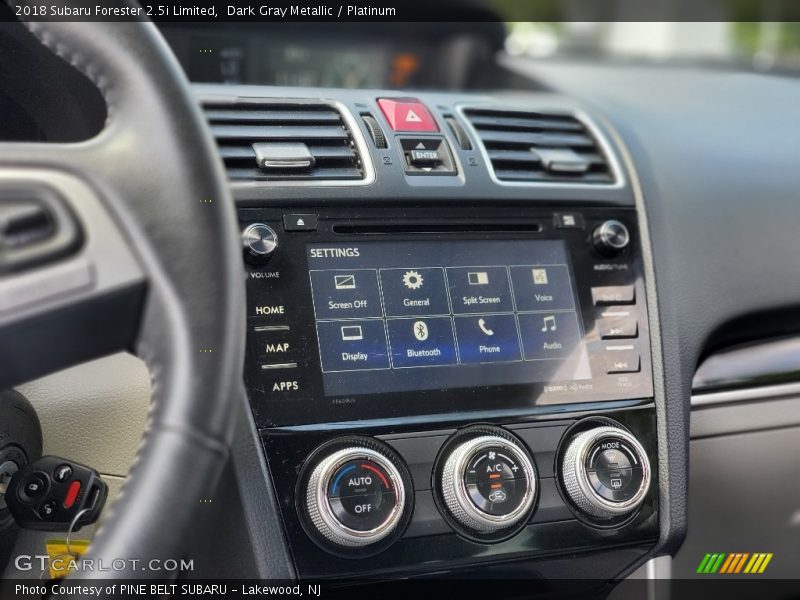 Dark Gray Metallic / Platinum 2018 Subaru Forester 2.5i Limited