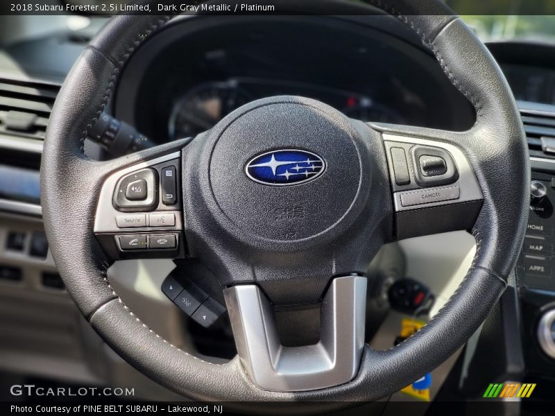 Dark Gray Metallic / Platinum 2018 Subaru Forester 2.5i Limited