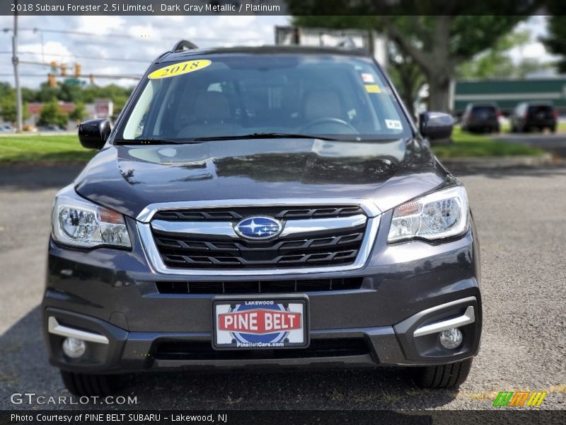 Dark Gray Metallic / Platinum 2018 Subaru Forester 2.5i Limited