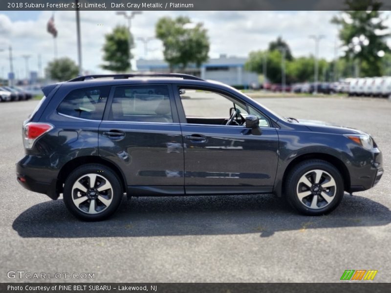 Dark Gray Metallic / Platinum 2018 Subaru Forester 2.5i Limited